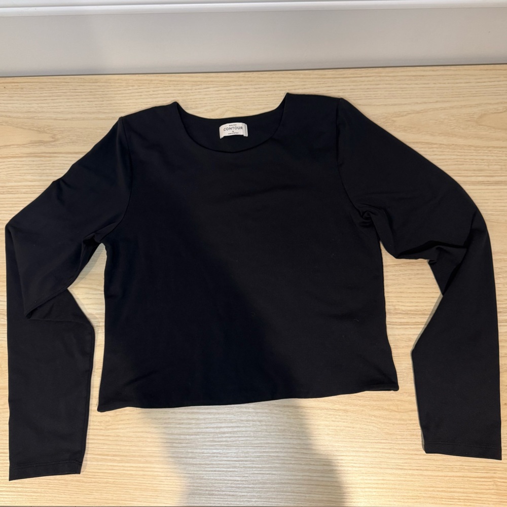 Aritzia Babaton Contour Crew Crop Longsleeve